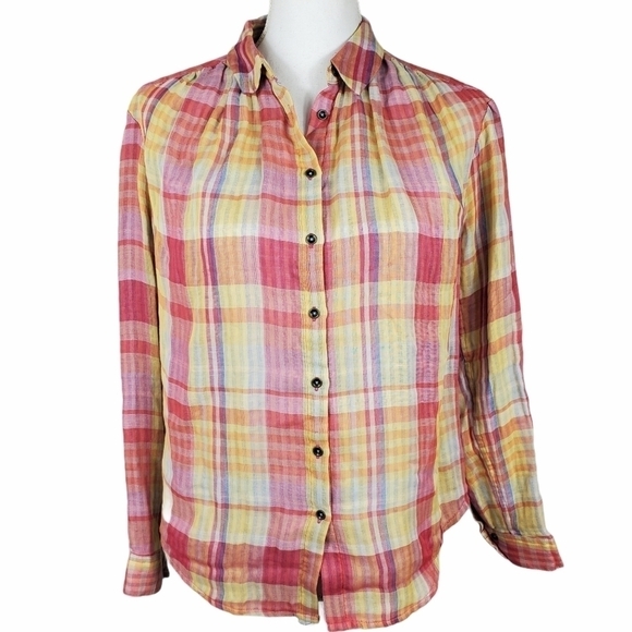 Holding Horses Anthropologie Gailen Button Down - Picture 1 of 10